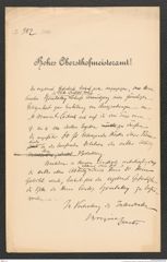 k.k. naturhistorisches Hofmuseum, Intendanzakten 1885-1896 (Hauer), Aktenzahl Z.382/1893, Seite 1